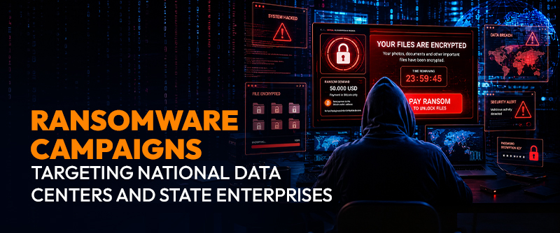 Ransomware Campaigns Targeting National Data Centers and State Enterprises